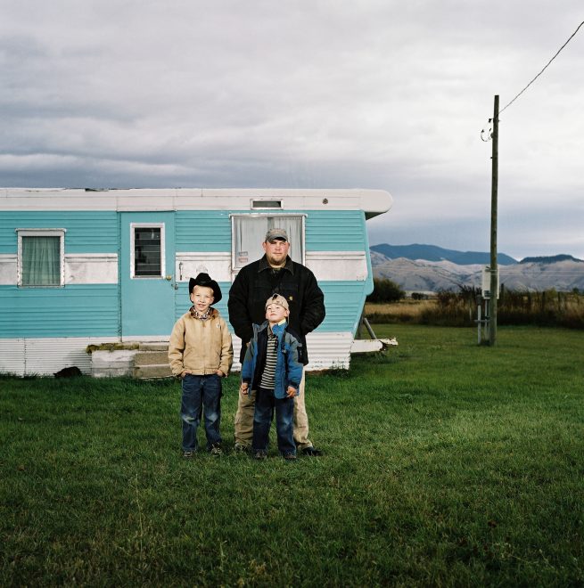 Aufnahme Serie "Mensch und Natur": Motiv Familie in Montana